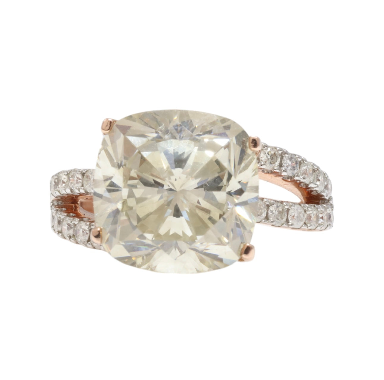 9.05ct Natural Diamond Ring in 14ct Rose Gold