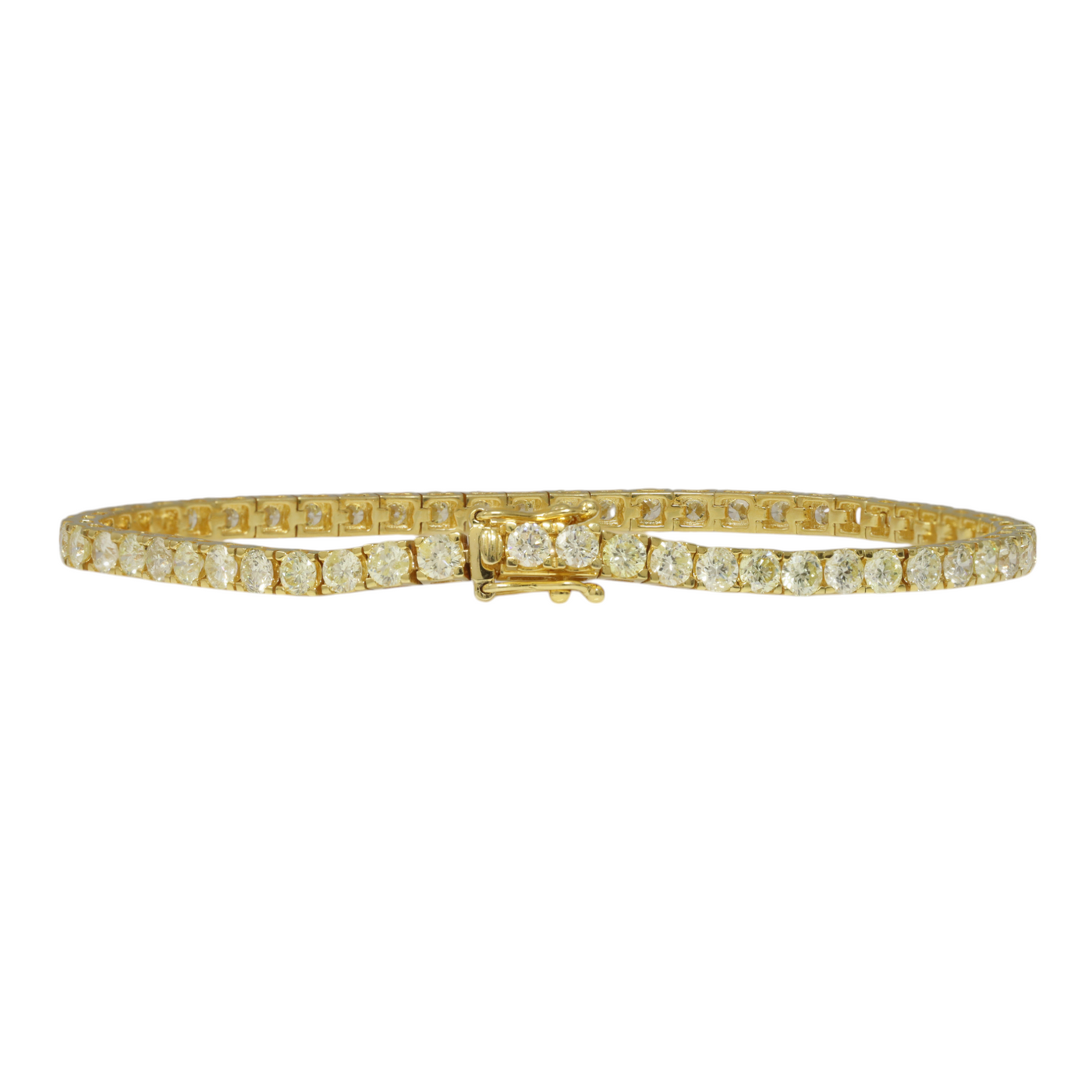 18ct YG Fancy Natural Diamond Bracelet