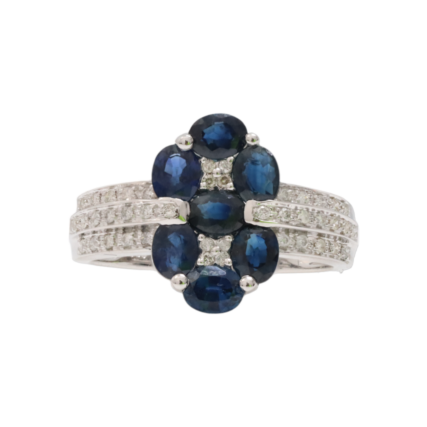 Sapphire and Diamond Ring in 18ct WG