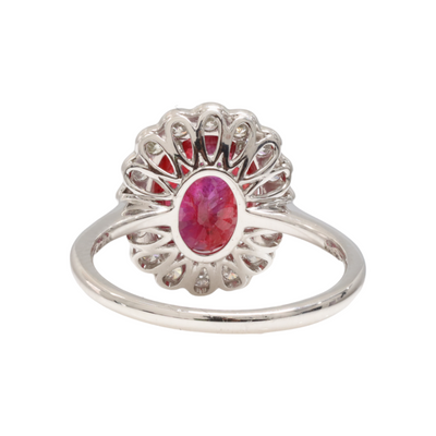 Platinum, Ruby and Diamond Ring