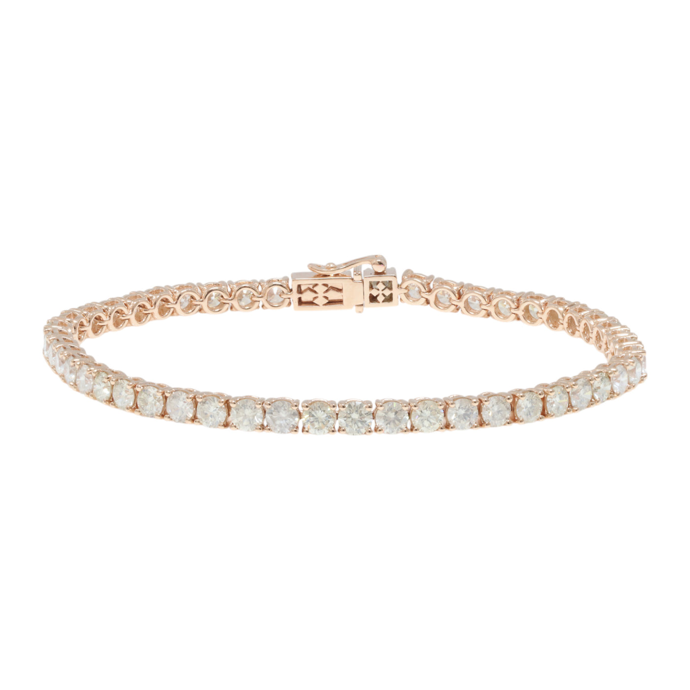 Natural Diamond Tennis bracelet in 14ct Rose Gold