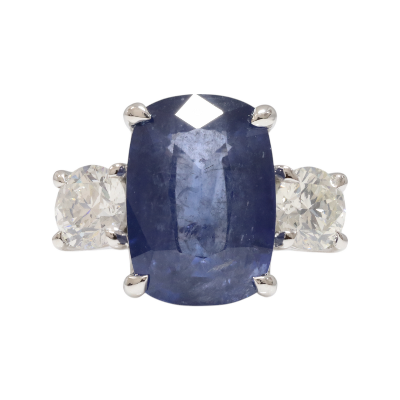 Ceylon Sapphire and Diamonds in 18ct White Gold