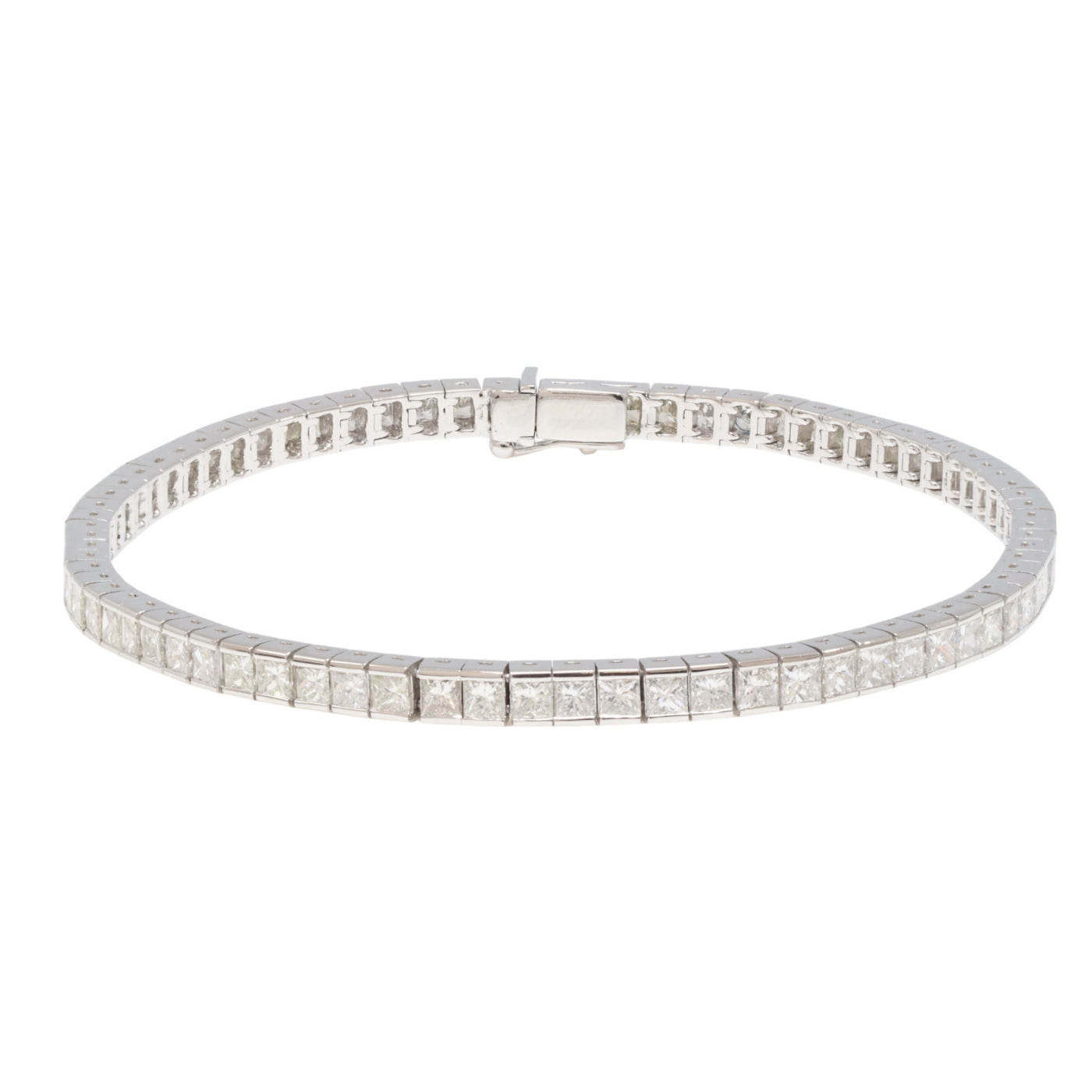 Princess Diamond Tennis Bracelet in 18ct White Gold