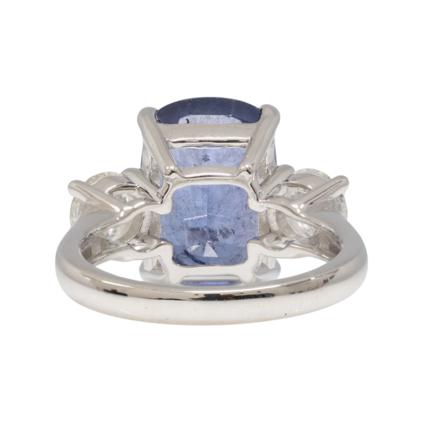 Ceylon Sapphire and Diamonds in 18ct White Gold