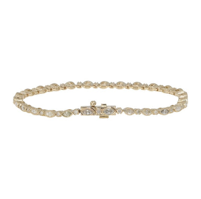 18ct Yellow Gold Diamond Bracelet