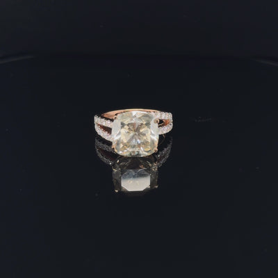 9.05ct Natural Diamond Ring in 14ct Rose Gold