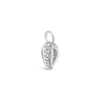 18CT White Gold Diamond Pendant