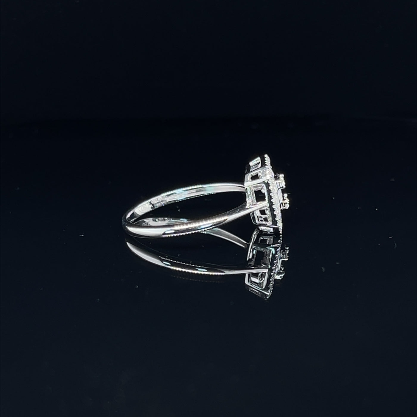 'katarina' 18ct white gold diamond cluster ring