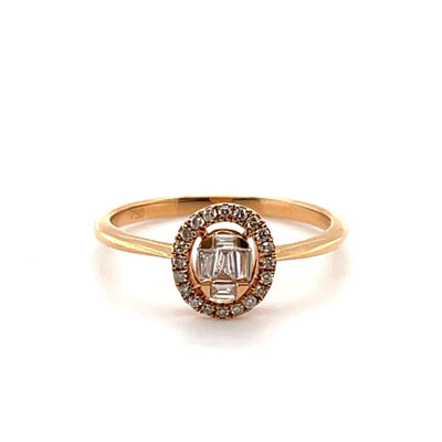 'Molly' 18CT Rose Gold Diamond Ring