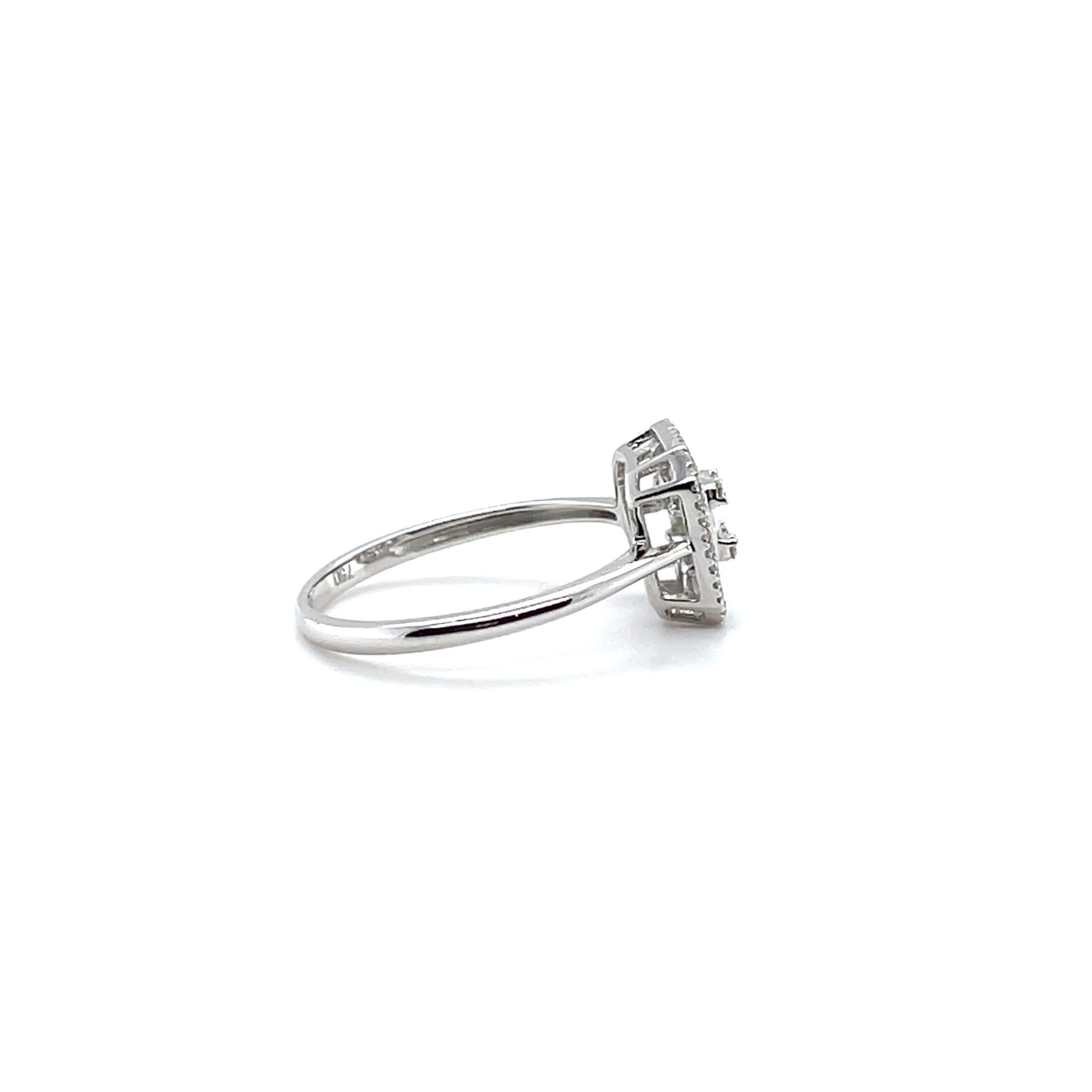 'katarina' 18ct white gold diamond cluster ring