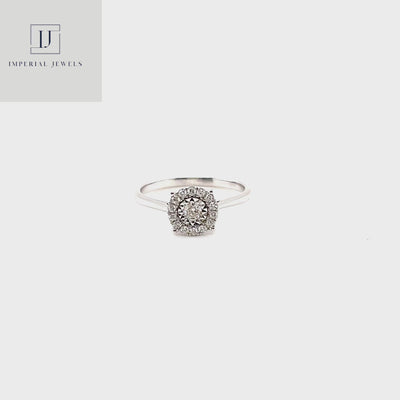 18CT White Gold Diamond Ring